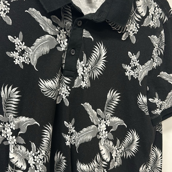 Express Polo Print Tropical Black M - Picture 2 of 5